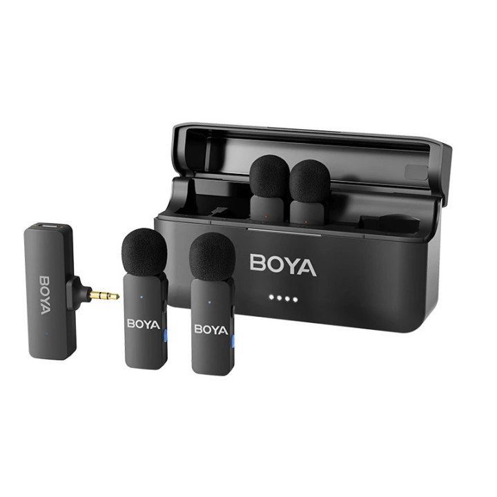 Безжична микрофонна система BOYA BY-V4, Динамичен, Омнидиректен, 20Hz-20kHz - 1