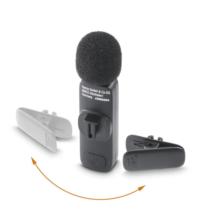 Безжичен микрофон HAMA Smart Wireless, Кондензаторен, USB Type-C, Омнидиректен - HAMA-04680 - 8
