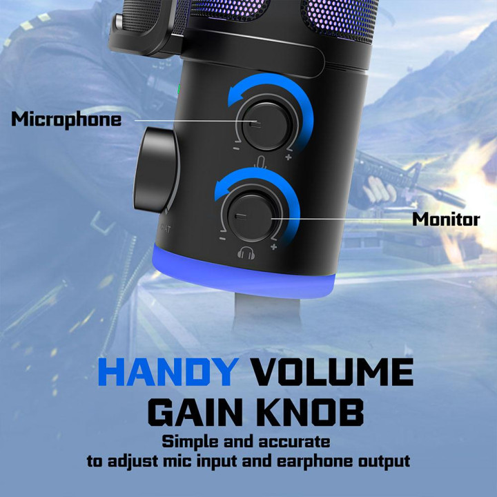 Настолен микрофон FIFINE AM6, USB Type-C, Кондензаторен, Кардиоиден - AM6 - 8