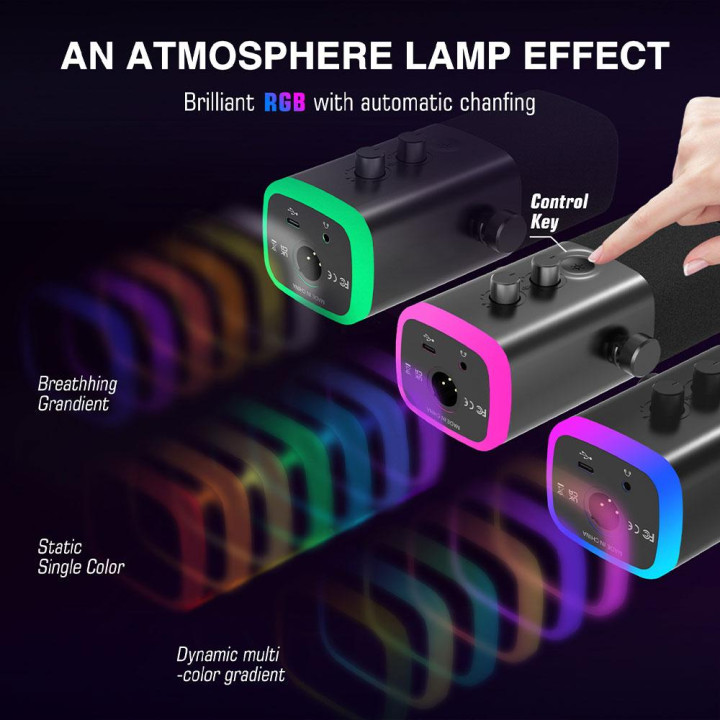 Микрофон FIFINE AM8, Динамичен, USB/XLR, Еднопосочен - FIFINE-AM8 - 5