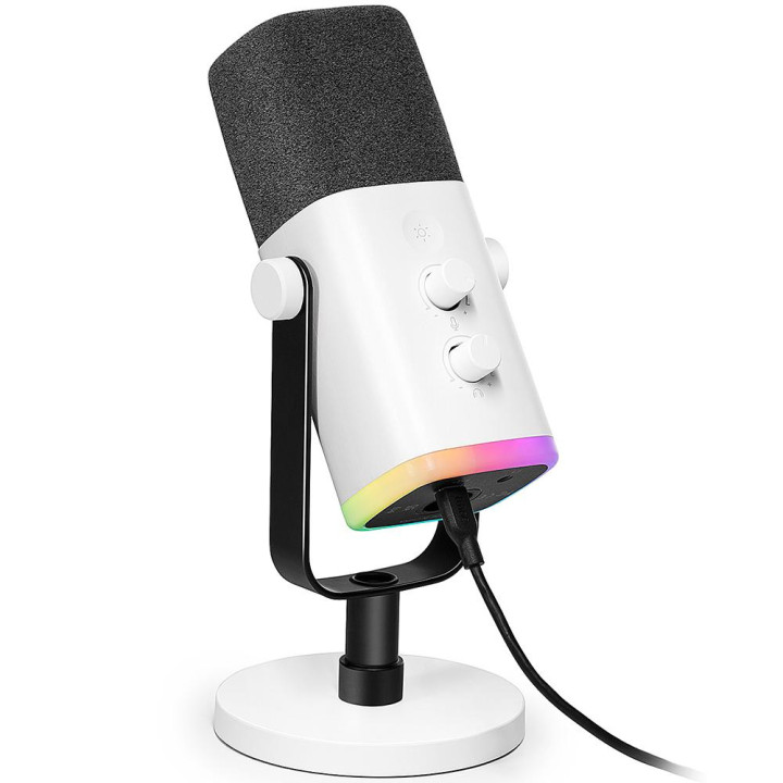 Настолен динамичен микрофон FIFINE AM8, USB Type-C/XLR, RGB - FIFINE-AM8W - 2