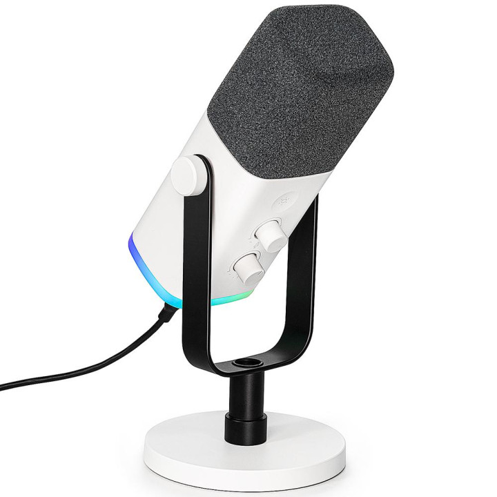 Настолен динамичен микрофон FIFINE AM8, USB Type-C/XLR, RGB - FIFINE-AM8W - 3