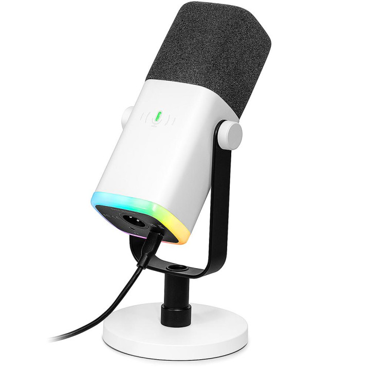 Настолен динамичен микрофон FIFINE AM8, USB Type-C/XLR, RGB - FIFINE-AM8W - 4