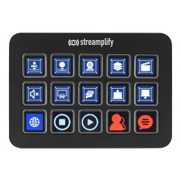 Контролер Streamplify Streaming Deck One, 15 LCD клавиша, USB/USB-C - SPUD-DO20A01.11 - 1