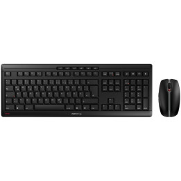 Безжична клавиатура с мишка CHERRY JD 8560EU, SX ножичен механизъм, USB безжична, черна - JD-8560EU-2 - 1