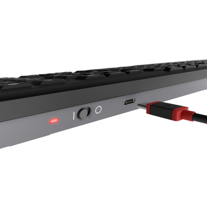 Безжична клавиатура с мишка CHERRY JD 8560EU, SX ножичен механизъм, USB безжична, черна - JD-8560EU-2 - 2