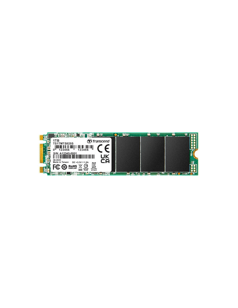 SSD диск Transcend 1TB, M.2 2280 SSD, SATA3 B M Key, TLC - TS1TMTS825S