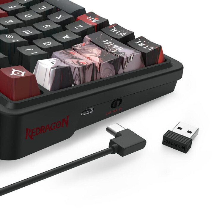 Bluetooth механична геймърска клавиатура Redragon Artemis Pro AK K719AK-RGB-PRO - 7