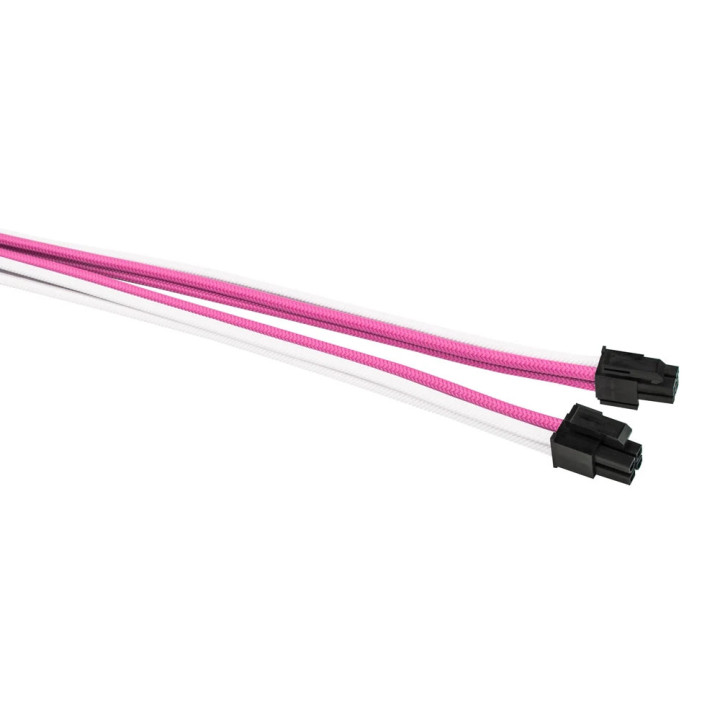Комплект удължителни кабели 1stPlayer Custom Modding Cable Kit Pink/White, ATX24P, EPS, PCI-e - PKW-001