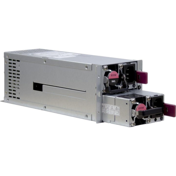 Redundant захранване Inter-Tech IPC ASPOWER R2A-DV0800-N, 2x800W, 80 PLUS Platinum - INTER-TECH-PSU-DV0800-N - 2