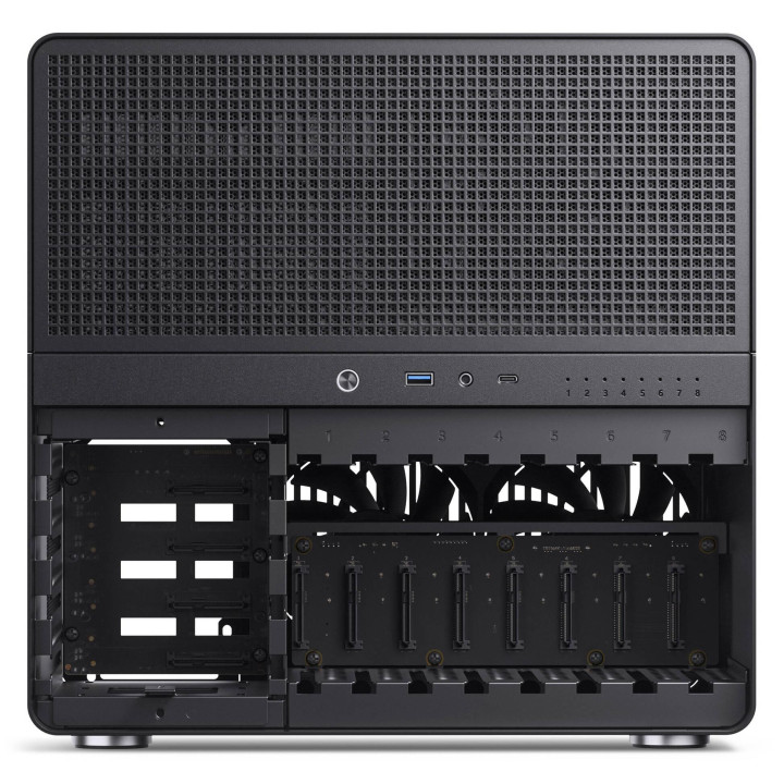 Кутия за компютър Jonsbo N5, E-ATX, Cube Tower, 355x403x350mm, Черна - GEJB-157 - 11