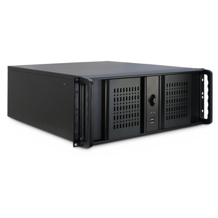 Кутия Inter-Tech 4U-4098-S, 4U 19" Mini Tower, ATX/Micro ATX/Mini ITX, Черна - INTER-TECH-CASE-4U-4098 - 1