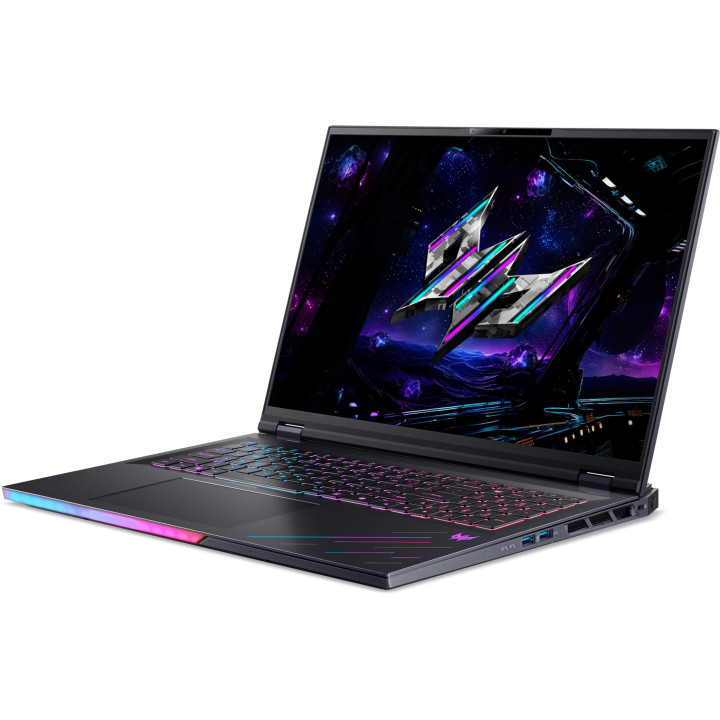 Лаптоп Acer Predator Helios 18 AI PH18-I71-96L6, 18.0", UHD+, Intel Core Ultra 9 290HX Plus, NVIDIA RTX 5090 24GB GDDR7 DLSS 4, 