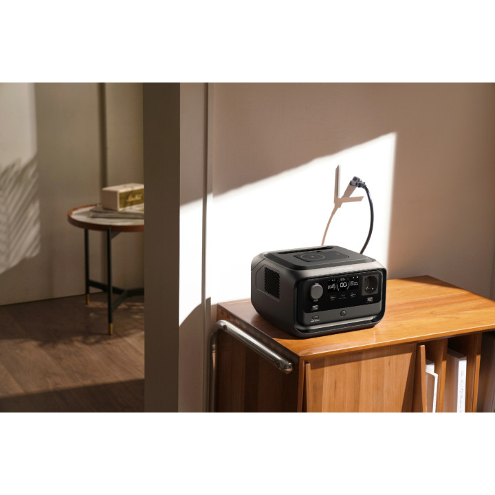 Преносима електростанция Ecoflow River 3 Plus Wireless, 286Wh, 600W мощност, LiFePO4 батерия, UPS функция - EFRIVER3PLUS-W-EU-CB