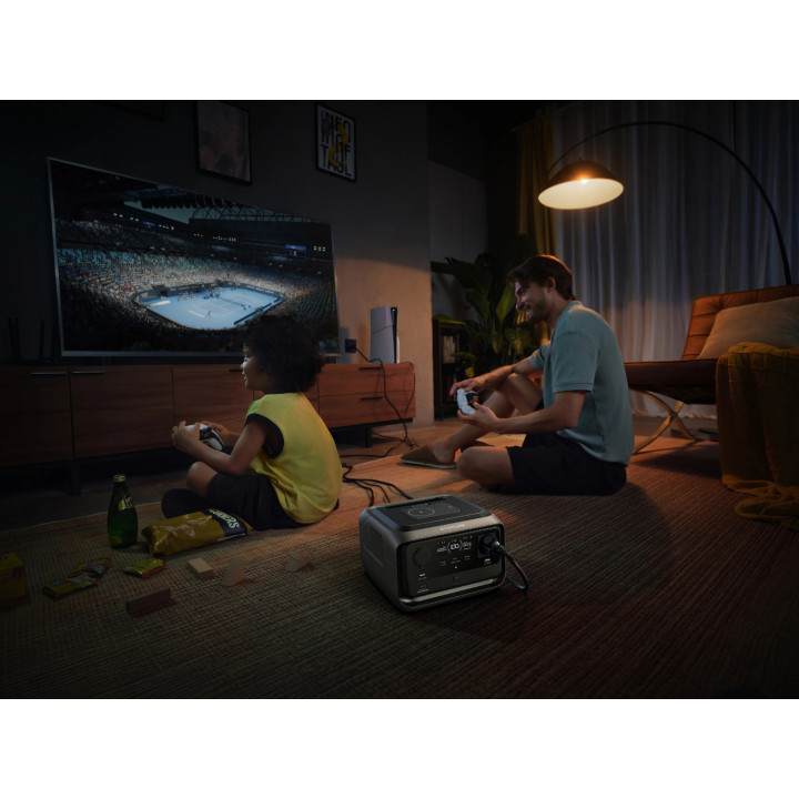 Преносима електростанция Ecoflow River 3 Plus Wireless, 286Wh, 600W мощност, LiFePO4 батерия, UPS функция - EFRIVER3PLUS-W-EU-CB