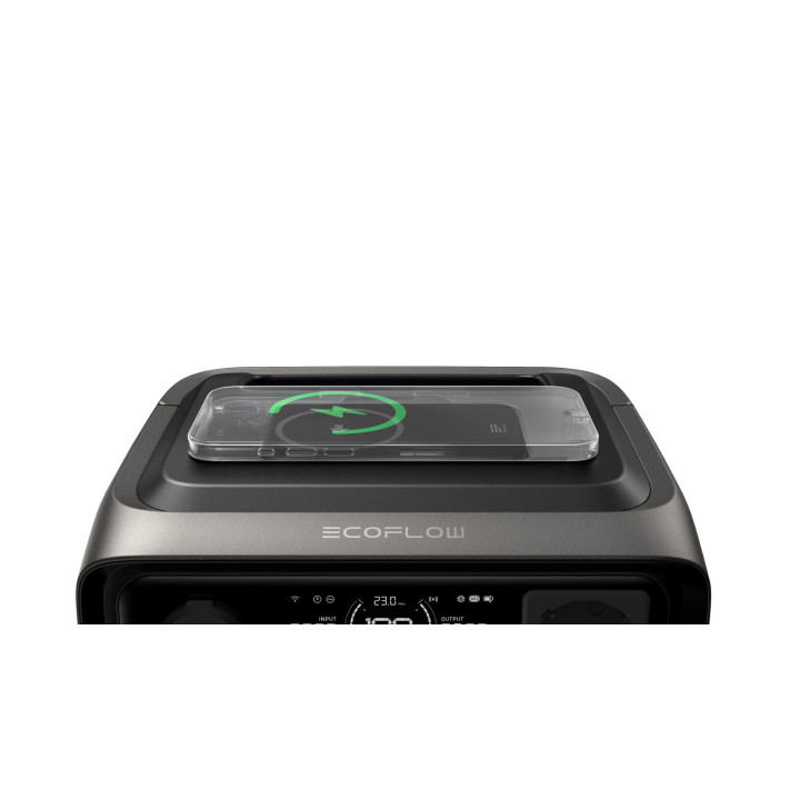 Преносима електростанция Ecoflow River 3 Plus Wireless, 286Wh, 600W мощност, LiFePO4 батерия, UPS функция - EFRIVER3PLUS-W-EU-CB