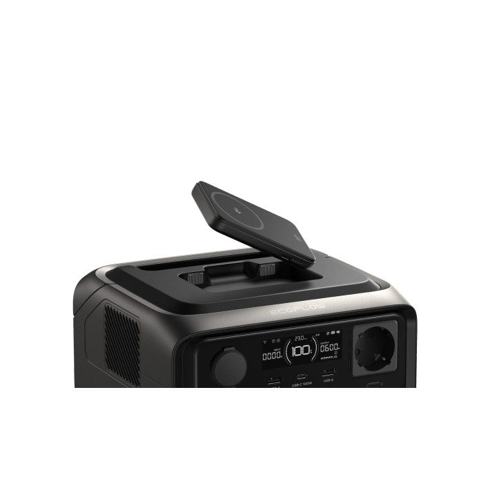Преносима електростанция Ecoflow River 3 Plus Wireless, 286Wh, 600W мощност, LiFePO4 батерия, UPS функция - EFRIVER3PLUS-W-EU-CB