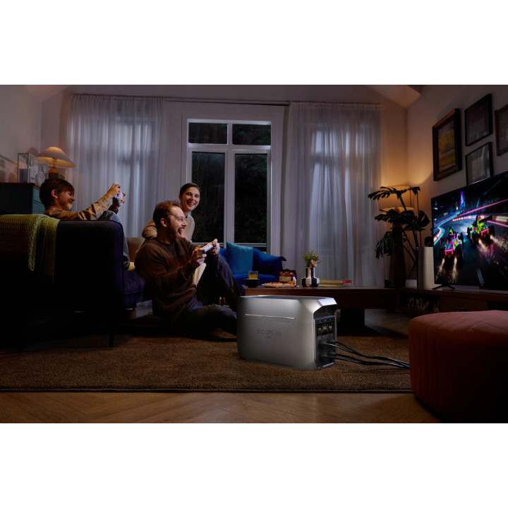 Преносима електростанция Ecoflow DELTA 3 Max, 2048 Wh, 2400 W, LiFePO4 - EFD3M-G-EU-CBOX - 5