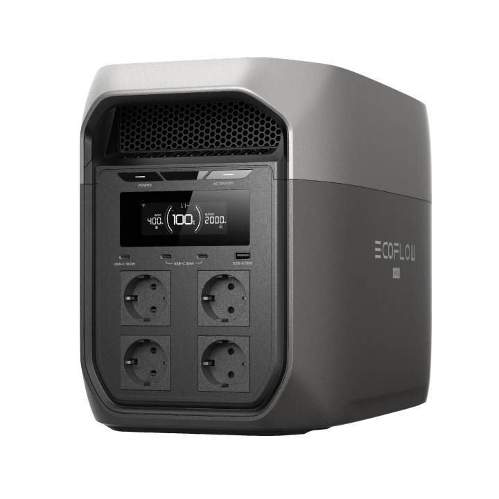 Преносима електростанция Ecoflow DELTA 3 Max, 2048 Wh, 2400 W, LiFePO4 - EFD3M-G-EU-CBOX - 18