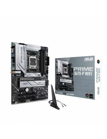 Дънна платка Asus PRIME X670-P WIFI, AM5, DDR5, PCIe 5.0 - 90MB1BV0-M0EAY0