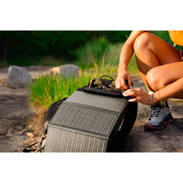 Портативен соларен панел Ecoflow 28W, 28W, IP68, Type-C/USB-A - EFSOLAR28W-P-S-TY-4-EU - 2