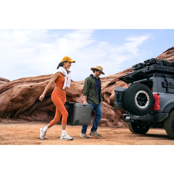Преносим хладилник Ecoflow GLACIER Classic, 45L, Двойна температурна зона, 55W, AC/12V/24V/Solar вход - EFGLACIER45L-EU-NBOX - 6