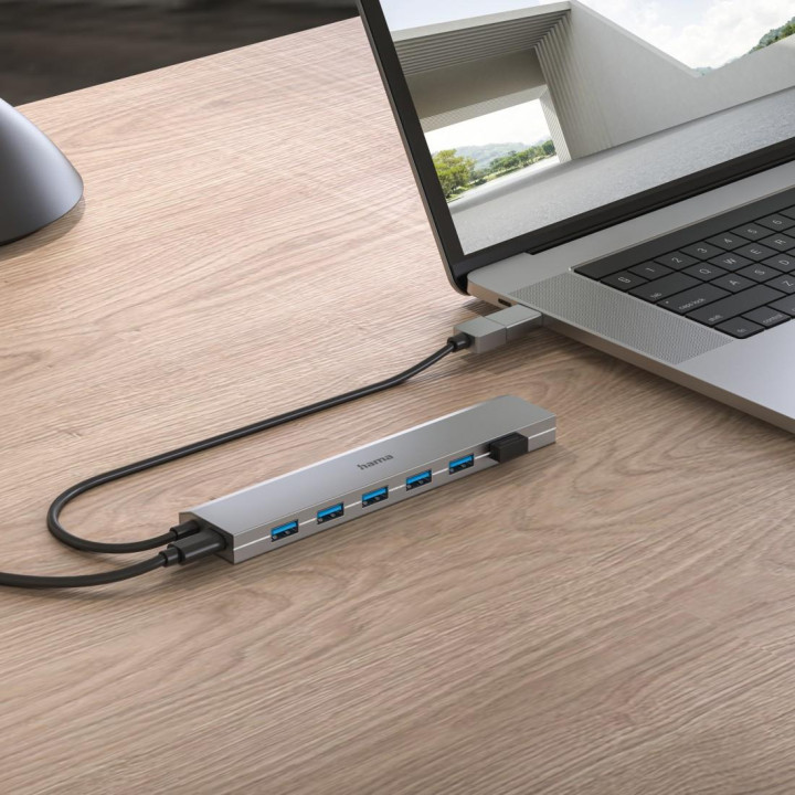 USB хъб HAMA, 7-портов USB 3.2 Gen 1 5Gbit/s - HAMA-200137 - 4