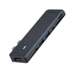 Докинг станция RAPOO 11411, USB 3.2 Gen 1, 7 портов (USB-A, USB-C, HDMI, SD, MicroSD) - RAPOO-11411 - 1
