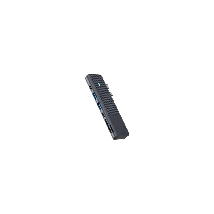 Докинг станция RAPOO 11411, USB 3.2 Gen 1, 7 портов (USB-A, USB-C, HDMI, SD, MicroSD) - RAPOO-11411 - 3