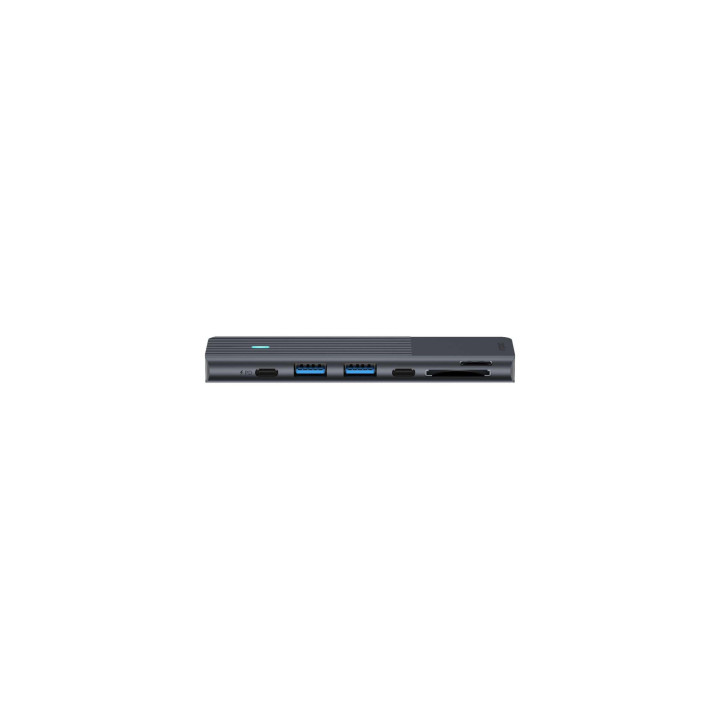 Докинг станция RAPOO 11411, USB 3.2 Gen 1, 7 портов (USB-A, USB-C, HDMI, SD, MicroSD) - RAPOO-11411 - 7
