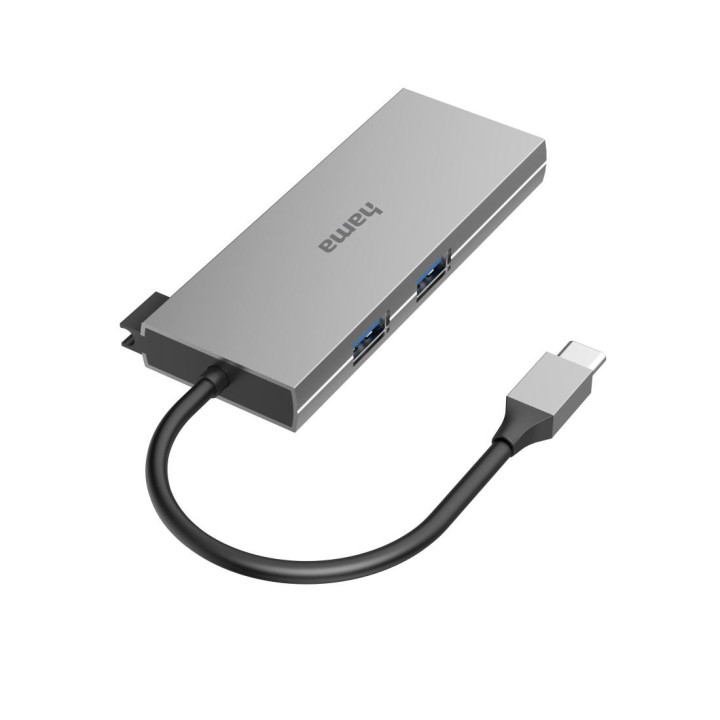 Докинг станция HAMA, 6 портов USB 3.2 Gen 1, USB-A/USB-C/HDMI/SD/microSD - HAMA-200110 - 1