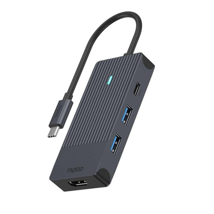 Докинг станция RAPOO 11409, 4 портове USB 3.2 Gen 1 - RAPOO-11409 - 1