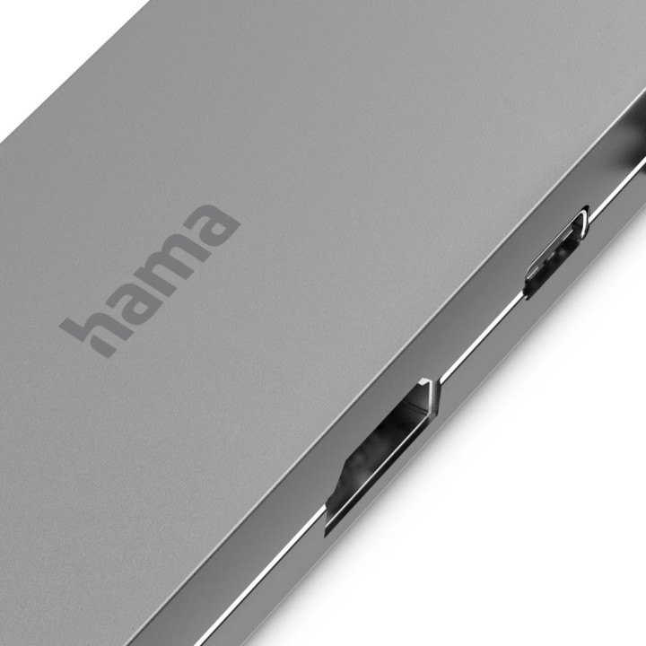 Докинг станция HAMA, 5-портов (2x USB-A, 1x USB-C, 1x HDMI, 1x LAN), USB 3.2 Gen 1, Сив - HAMA-200109 - 7