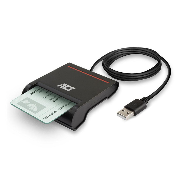 Четец на смарт карти ACT AC6015, USB-A 2.0, 60 MB/s - EWENT-ACT-READER-AC6015 - 3