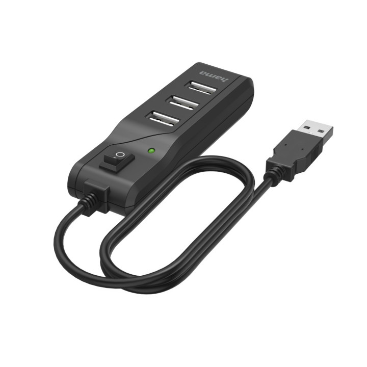 USB хъб HAMA, 4 портова USB 2.0 - HAMA-200118 - 2