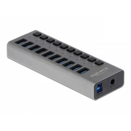 USB хъб DeLock, 10 портов USB 3.0 - DELOCK-63670 - 1