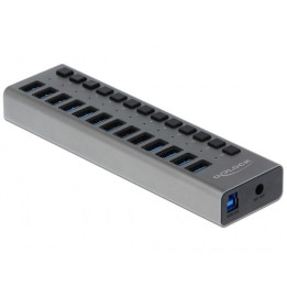 USB хъб DeLock, 13 портове USB 3.0 USB-A - DELOCK-63738 - 1