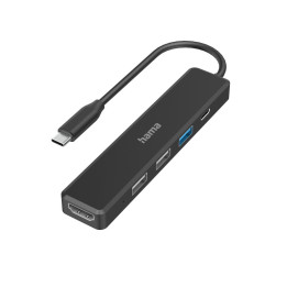 Докинг станция HAMA, 5 портов (3x USB-A, 1x USB-C, HDMI), 4K - HAMA-200117 - 1