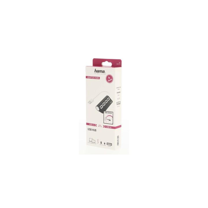 USB хъб HAMA, 4 портова USB 2.0 - HAMA-200119 - 3