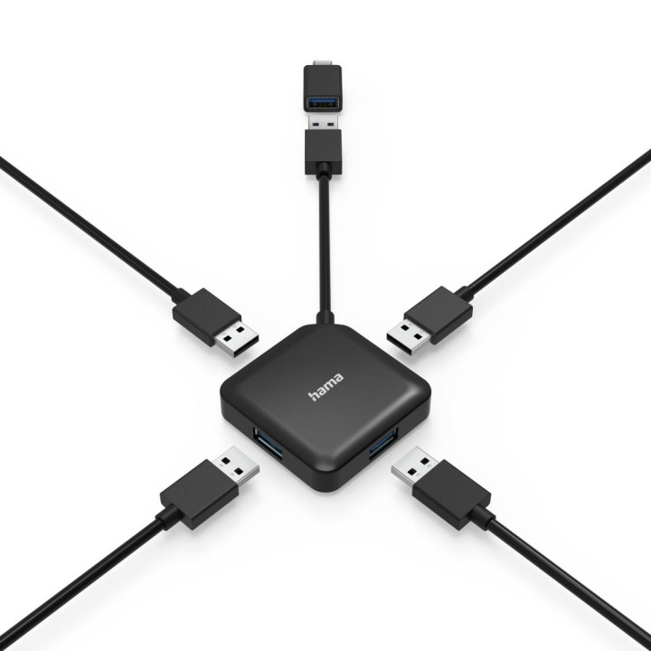 USB-А хъб HAMA, 4-портов USB 3.2 Gen 1 - HAMA-200116 - 3