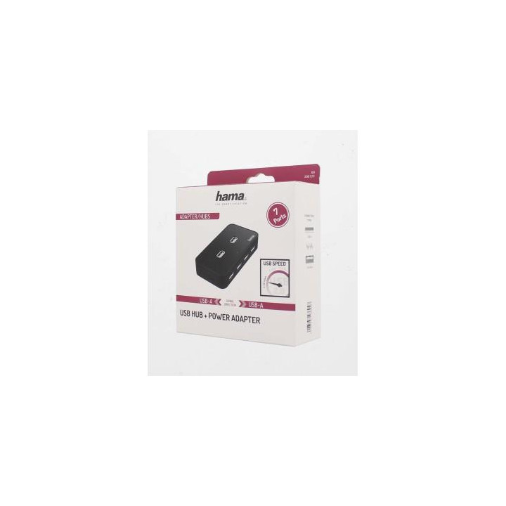 USB хъб HAMA, 7-портов USB 2.0 със захранване - HAMA-200123 - 3