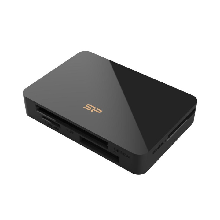 Четец за карти Silicon Power All-in-One, SD/MicroSD/MMC/CompactFlash/Memory Stick, USB 3.2, 5000 MB/s - SPU3A05REDEL6L0K - 1