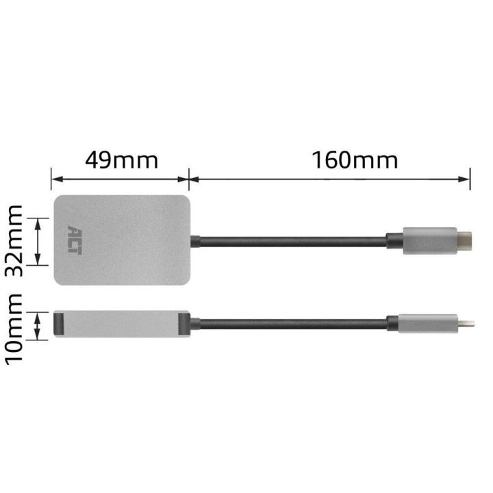 SD карта четец ACT AC7056, USB-C, SD/SDXC/microSD - EWENT-ACT-AC7056 - 7
