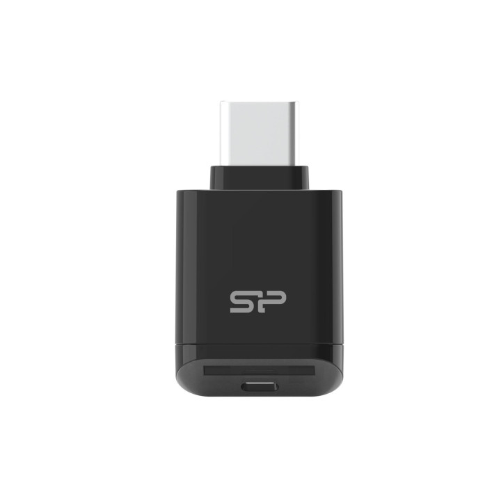 Четец за карти Silicon Power C200, MicroSD/MicroSDHC/MicroSDXC, USB Type-C, 180 MB/s, UHS-II - SPU3CTMREDC2000K - 1