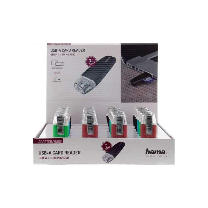 Четец за карти HAMA, USB 2.0, SD/MicroSD поддръжка - HAMA-200132 - 6