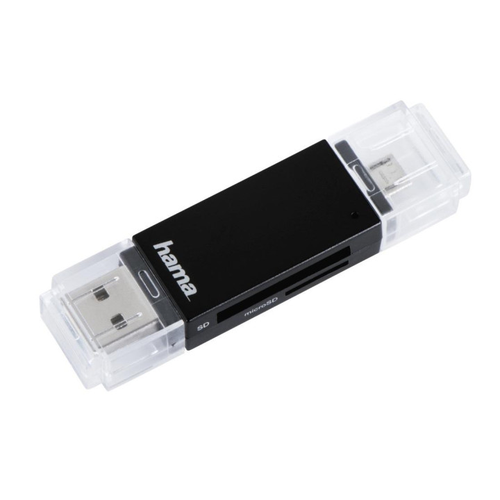 Четец за карти HAMA 181056, USB 2.0, SD/MicroSD/MMC - 181056 - 1
