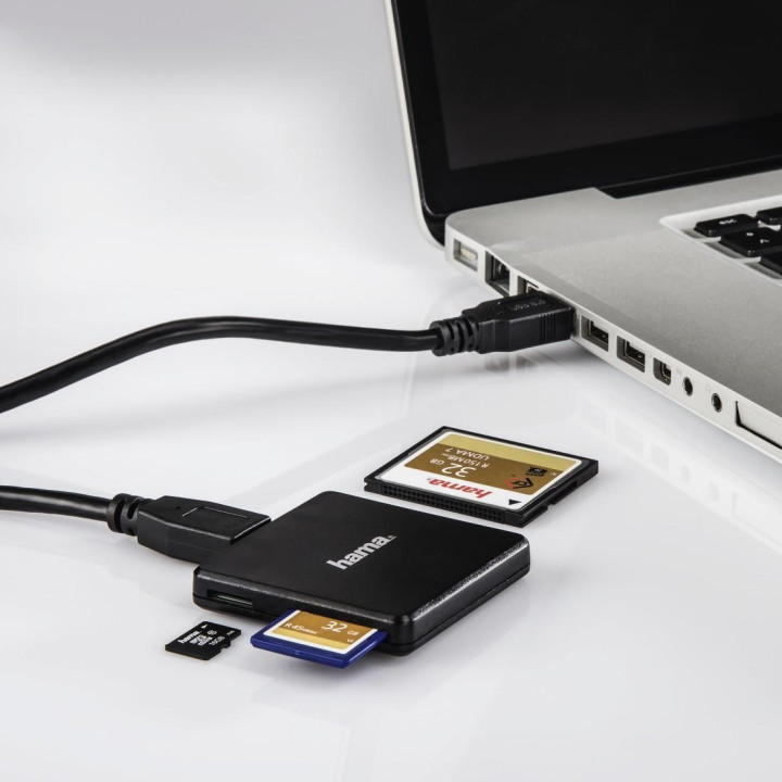 Четец за карти HAMA Multi, USB 3.0, SD/MicroSD/CompactFlash - HAMA-124022 - 4