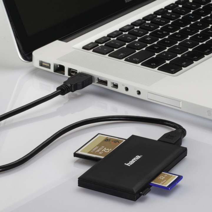 Четец за карти HAMA Multi-Card Reader, USB-A 3.0, SD/SDHC/SDXC/MicroSD/CompactFlash/Memory Stick - HAMA-181018 - 4