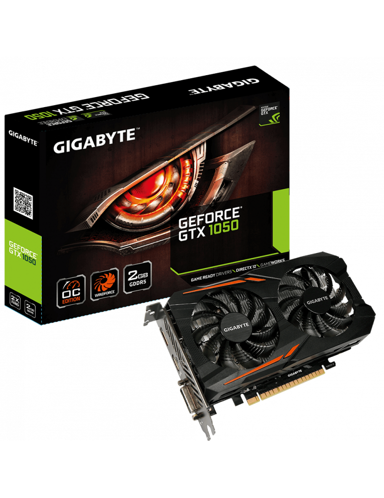 Видео карта Gigabyte Nvidia GeForce GTX 1050 OC 2GB GDDR5