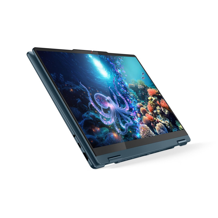 Лаптоп Lenovo Yoga 7 2-in-1 14AKP10, 14" 2.8K OLED 120Hz, AMD Ryzen AI 7 350, 24GB LPDDR5X, 1TB SSD, Windows 11 Home - 83JR0011B